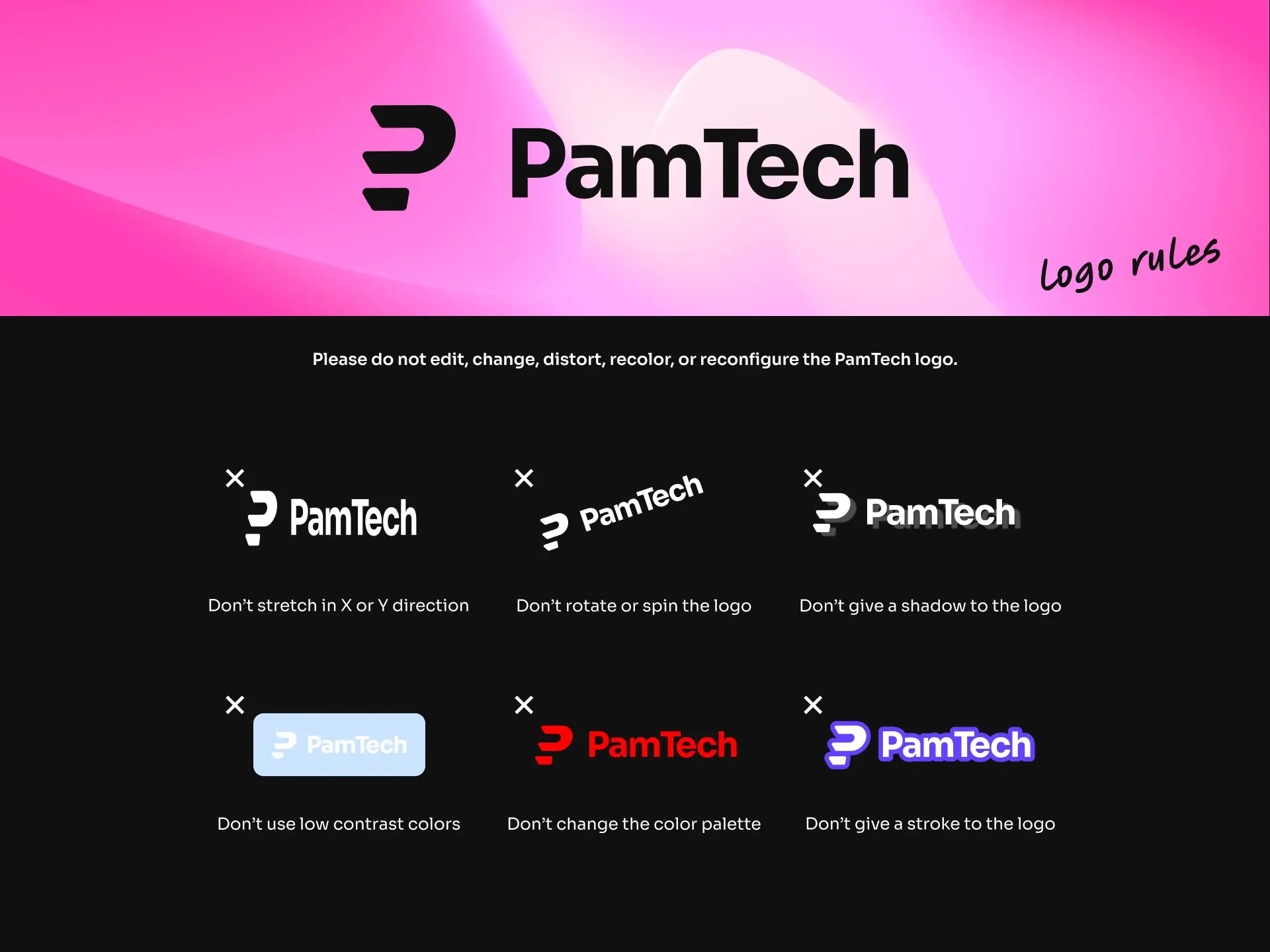 PamTech Logo Usage