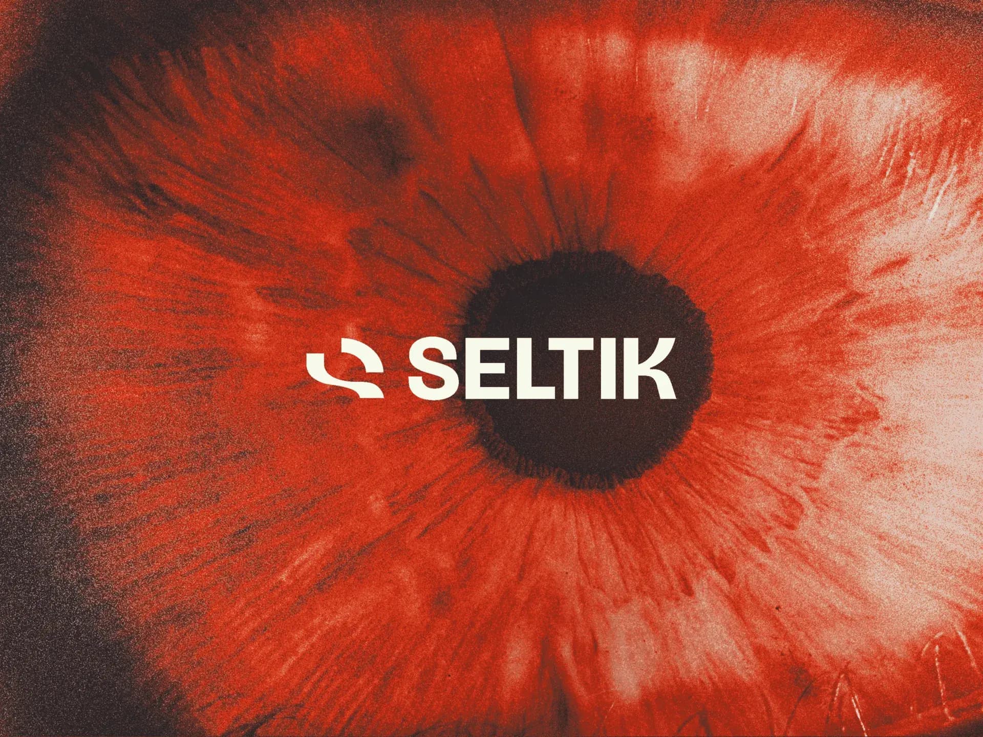 SELTIK campaign banner over macro eye imagery